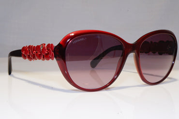CHANEL Womens Sunglasses Burgundy Butterfly LEATHER FLOWER 5016 539/51 22276