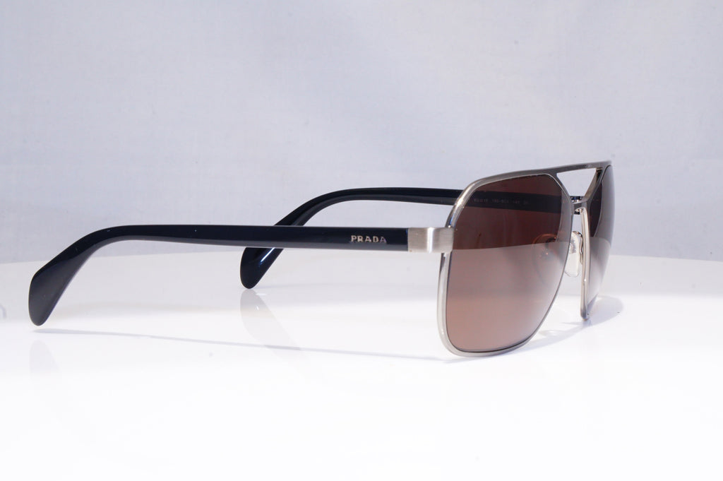 PRADA Mens Designer Sunglasses Black Pilot SPR 54R 75S-8C1 18415