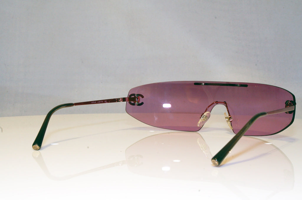 CHANEL Womens Diamante Designer Sunglasses Burgundy Shield 4078-B 231/7A 17620