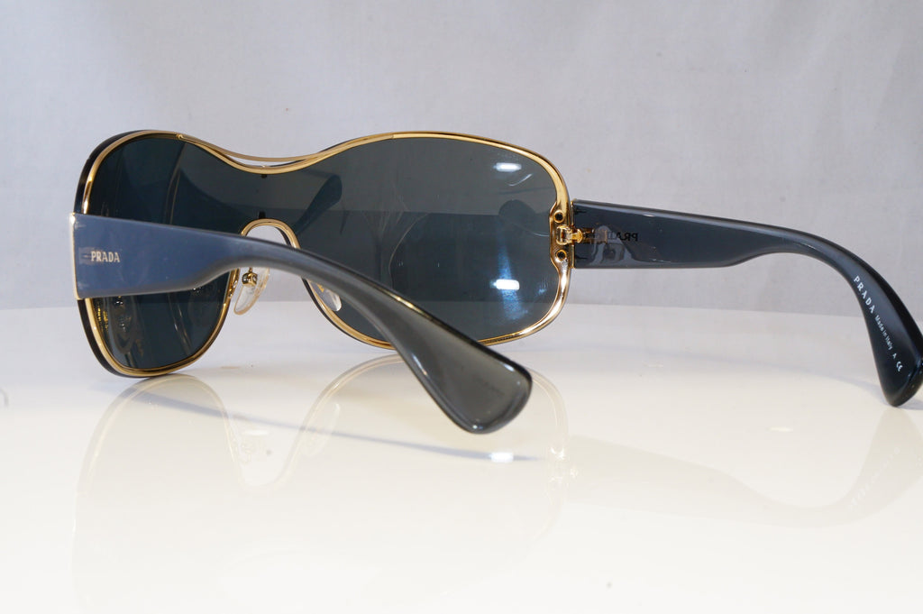 PRADA Womens Oversized Designer Sunglasses Grey Shield SPR 630 ZVN-1A1 20914