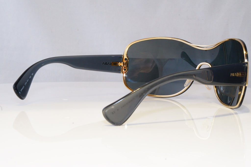 PRADA Womens Oversized Designer Sunglasses Grey Shield SPR 630 ZVN-1A1 20914
