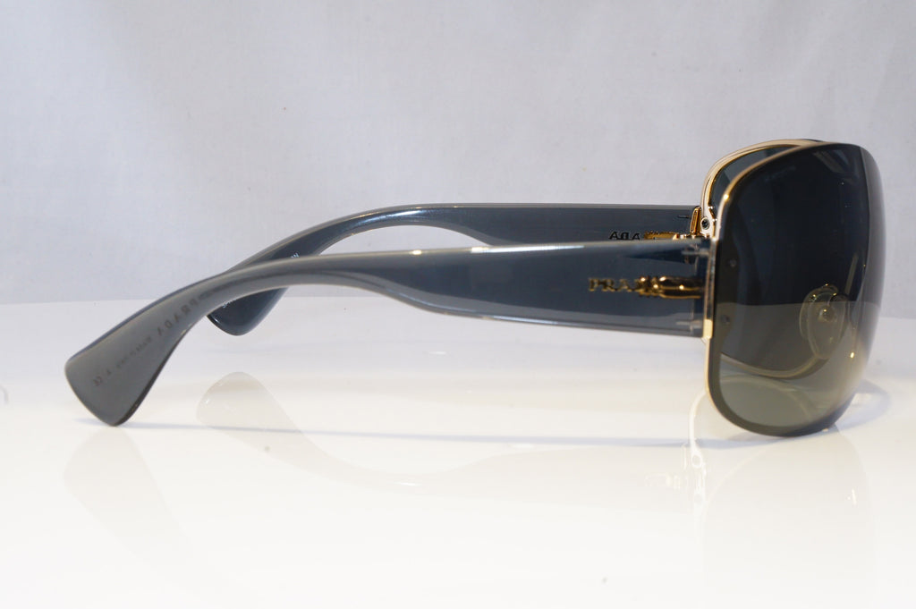 PRADA Womens Oversized Designer Sunglasses Grey Shield SPR 630 ZVN-1A1 20914