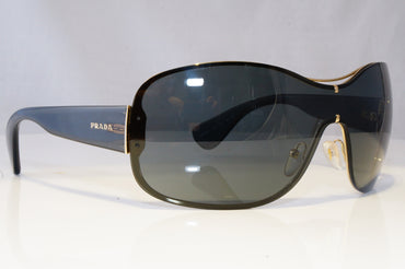 PRADA Womens Oversized Designer Sunglasses Grey Shield SPR 630 ZVN-1A1 20914
