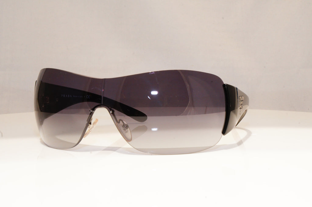 PRADA Mens Womens Unisex Designer Sunglasses Black Shield SPR 22M 1AB-3M1 18413
