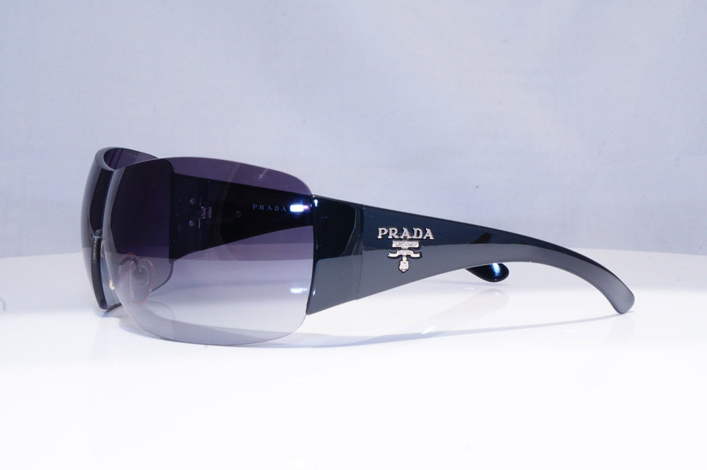 PRADA Mens Womens Unisex Designer Sunglasses Black Shield SPR 22M 1AB-3M1 18413