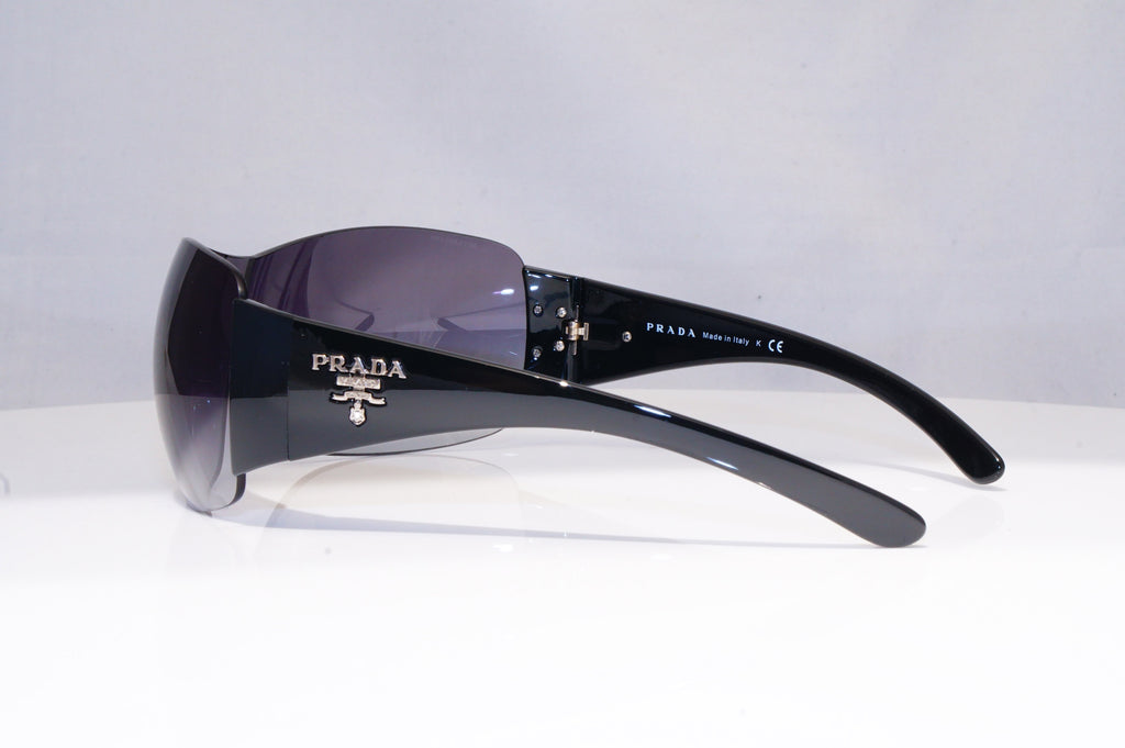 PRADA Mens Womens Unisex Designer Sunglasses Black Shield SPR 22M 1AB-3M1 18413