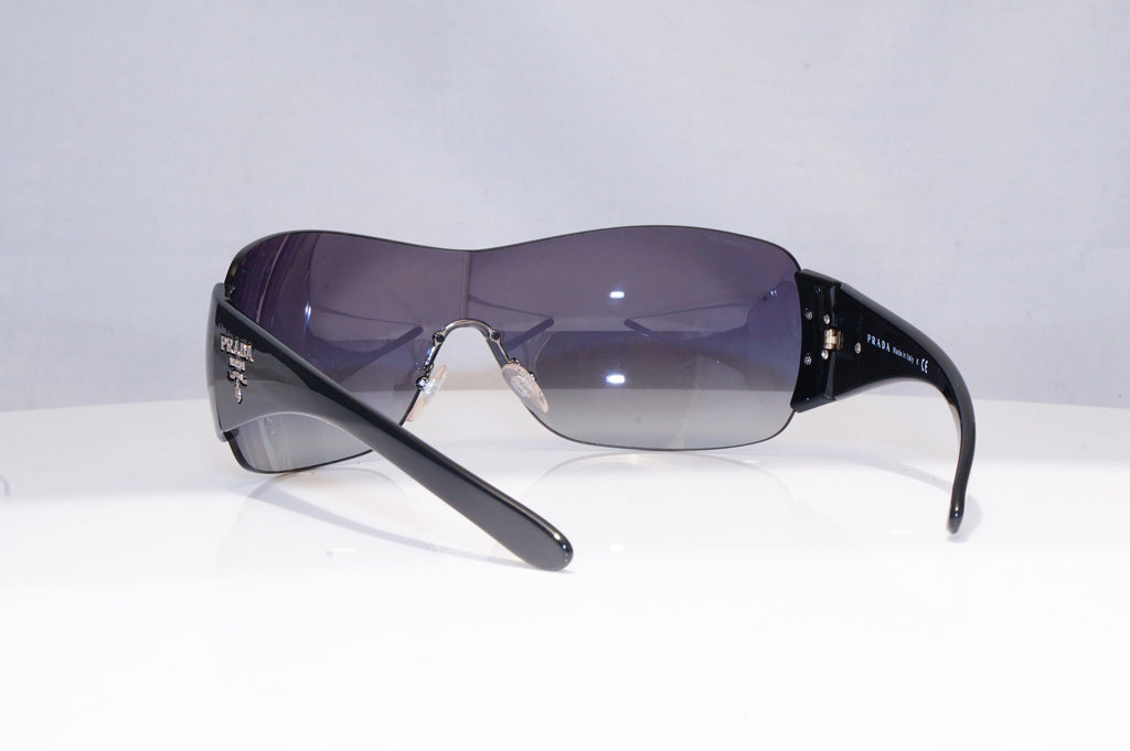 PRADA Mens Womens Unisex Designer Sunglasses Black Shield SPR 22M 1AB-3M1 18413