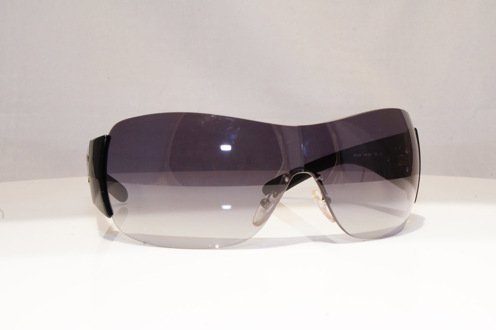 PRADA Mens Womens Unisex Designer Sunglasses Black Shield SPR 22M 1AB-3M1 18413