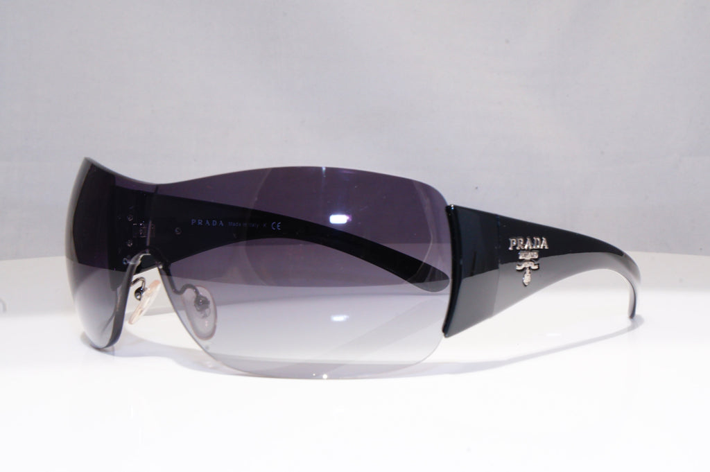 PRADA Mens Womens Unisex Designer Sunglasses Black Shield SPR 22M 1AB-3M1 18413
