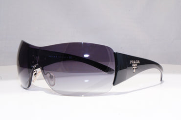 PRADA Mens Womens Unisex Designer Sunglasses Black Shield SPR 22M 1AB-3M1 18413