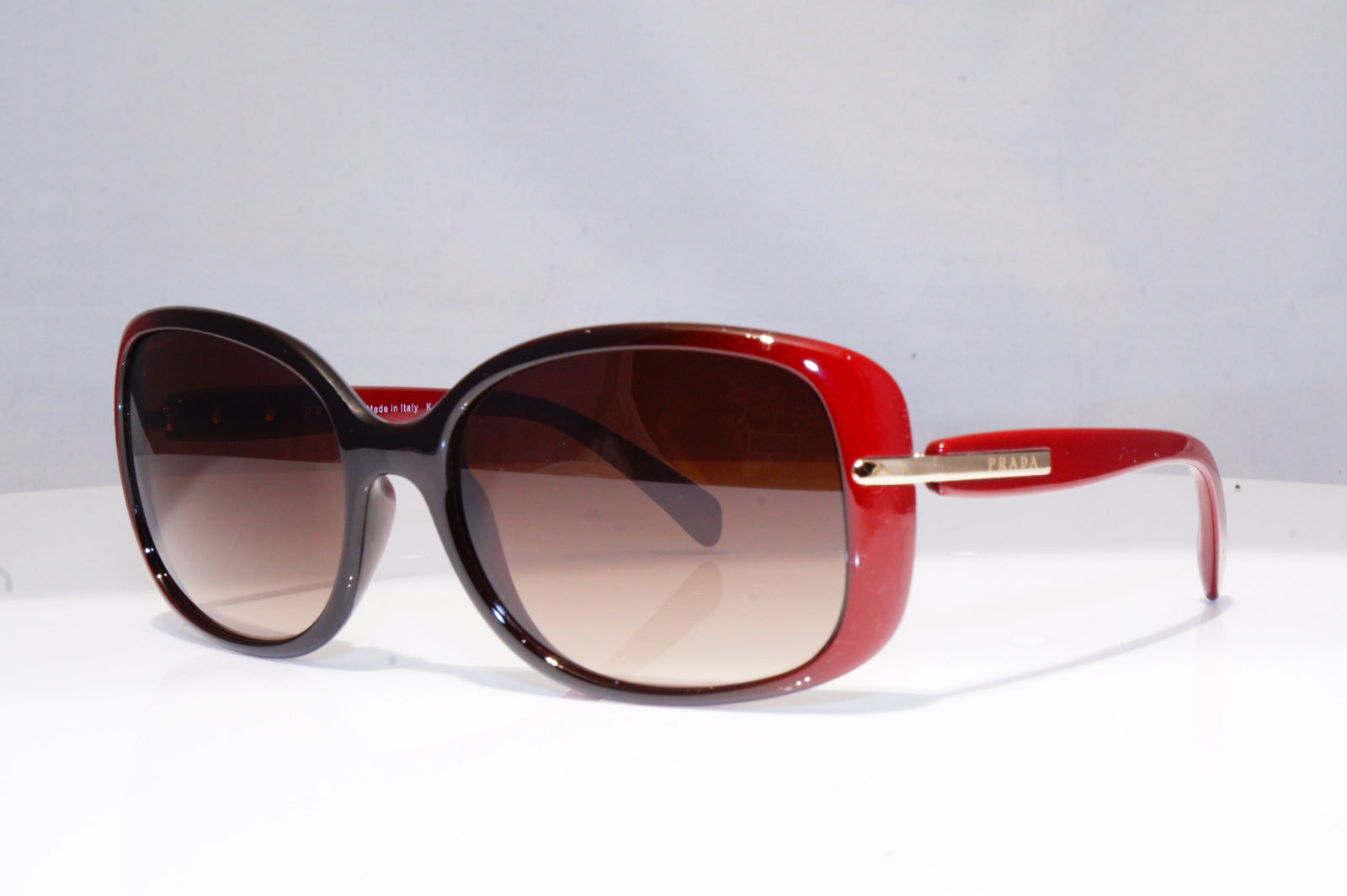 PRADA Womens Designer Sunglasses Burgundy Butterfly SPR 080 IAD-6S1 18 ...