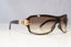 GUCCI Womens Designer Sunglasses Brown Shield GOLD BUCKLE GG 2590 BMDDR 20897