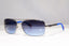 PRADA Mens Designer Sunglasses Blue Rectangle SPS 50O 5AV-5I1 17900