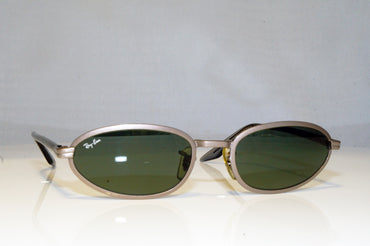 RAY-BAN Mens Vintage 1990 Designer Sunglasses Silver Oval W2802 GRY 17384