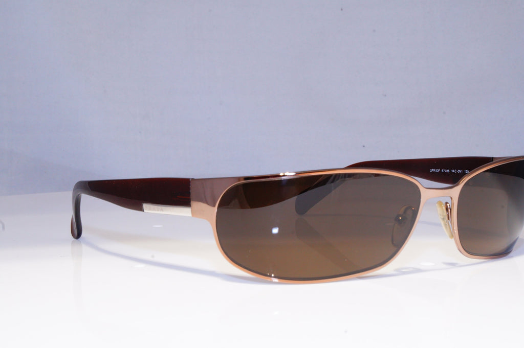PRADA Mens Designer Sunglasses Brown Wrap SPR 53F 1AC-3N1 19960