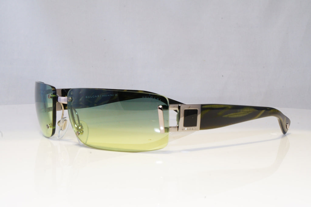 BVLGARI Mens Designer Sunglasses Green Rectangle 626 104/8A 20896