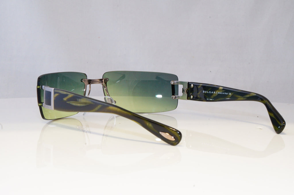 BVLGARI Mens Designer Sunglasses Green Rectangle 626 104/8A 20896