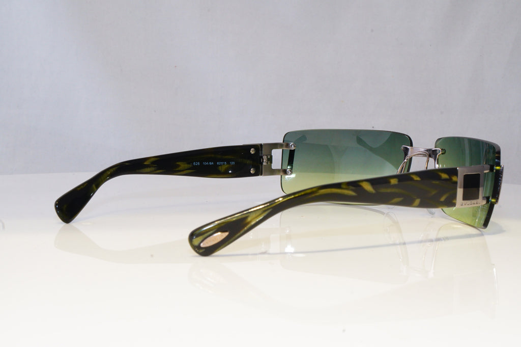 BVLGARI Mens Designer Sunglasses Green Rectangle 626 104/8A 20896