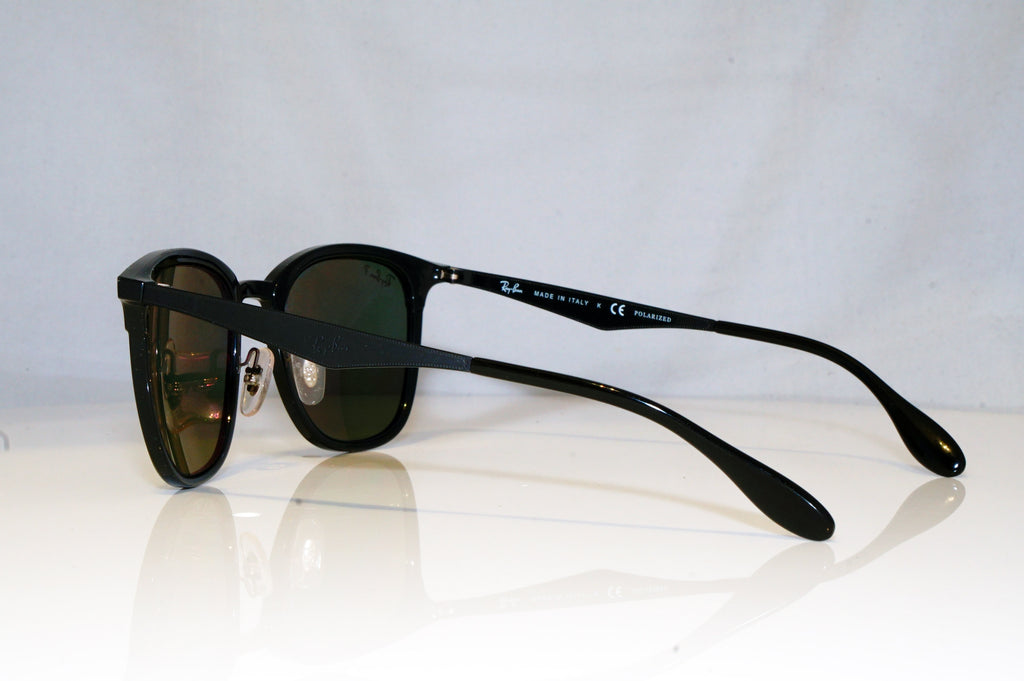 RAY-BAN Mens Polarized Designer Sunglasses Black Clubmaster RB 4278 62829A 15210