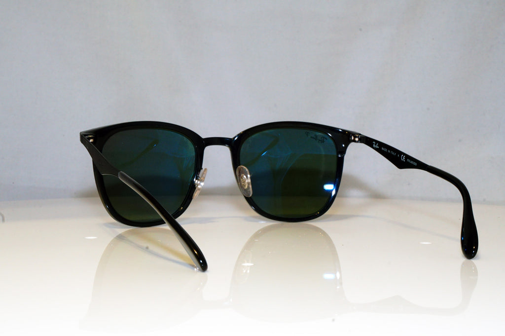 RAY-BAN Mens Polarized Designer Sunglasses Black Clubmaster RB 4278 62829A 15210