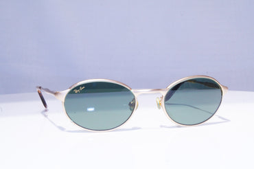 RAY-BAN Mens Womens Vintage 1990 Designer Sunglasses Gold Oval W2840 OPAW 16579