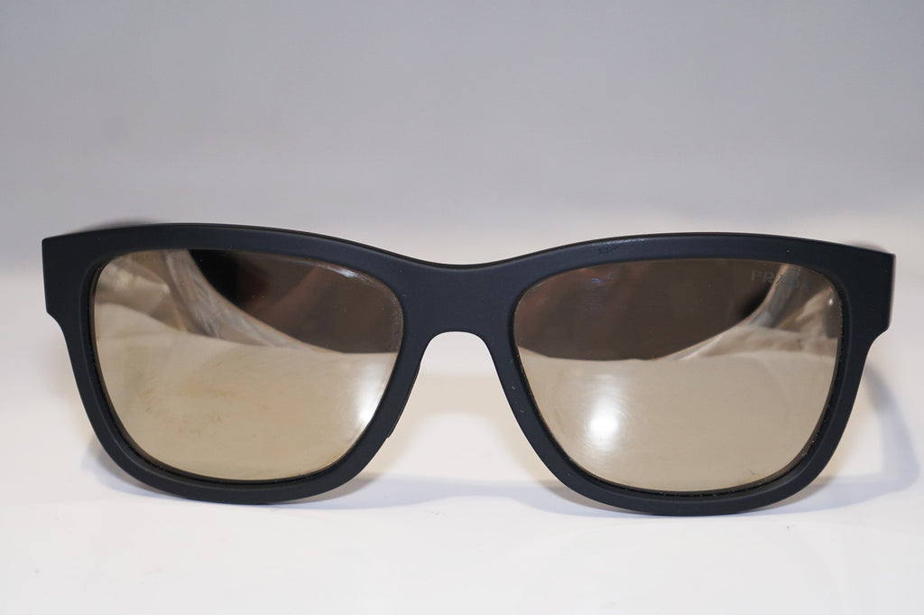 PRADA Mens Designer Sunglasses Black Square SPS 03Q DG0-1C0 15640