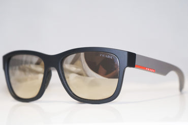 PRADA Mens Designer Sunglasses Black Square SPS 03Q DG0-1C0 15640
