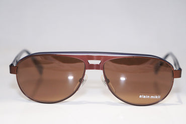 ALAIN MIKLI New Mens Designer Sunglasses Brown Aviator AL 1207 MO4C 2520 16452
