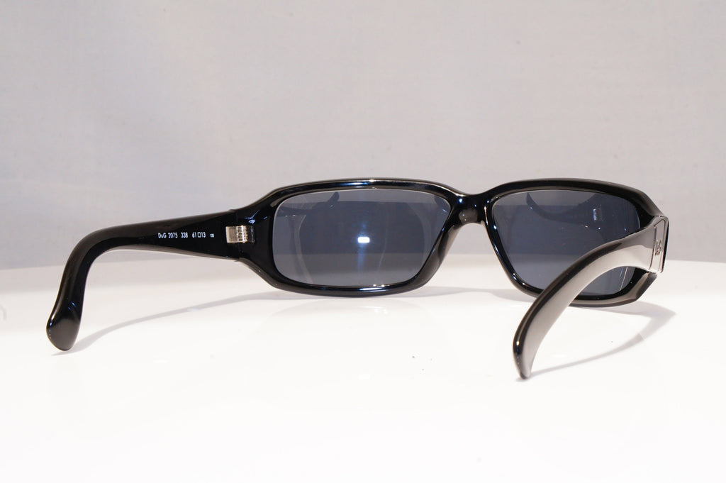 DOLCE & GABBANA Mens Vintage 1990 Designer Sunglasses Black 2075 338 17917