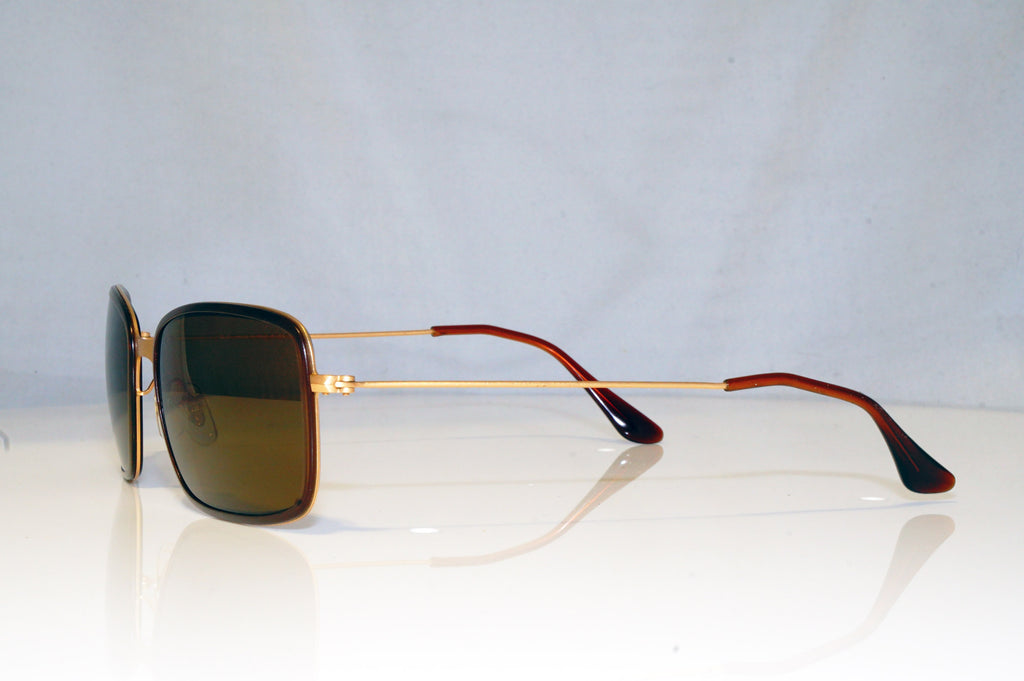RAY-BAN Mens Polarized Designer Sunglasses Gold Rectangle RB 3514 149/83 15165