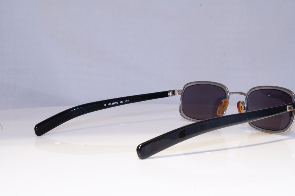 GUCCI Mens Vintage 1990 Designer Sunglasses Black Rectangle GG 1615 4ZD 19949