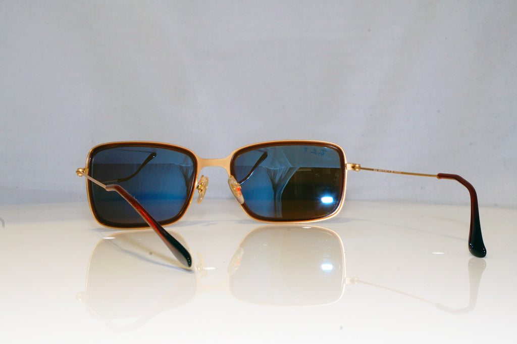 RAY-BAN Mens Polarized Designer Sunglasses Gold Rectangle RB 3514 149/83 15165