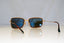 RAY-BAN Mens Polarized Designer Sunglasses Gold Rectangle RB 3514 149/83 15165