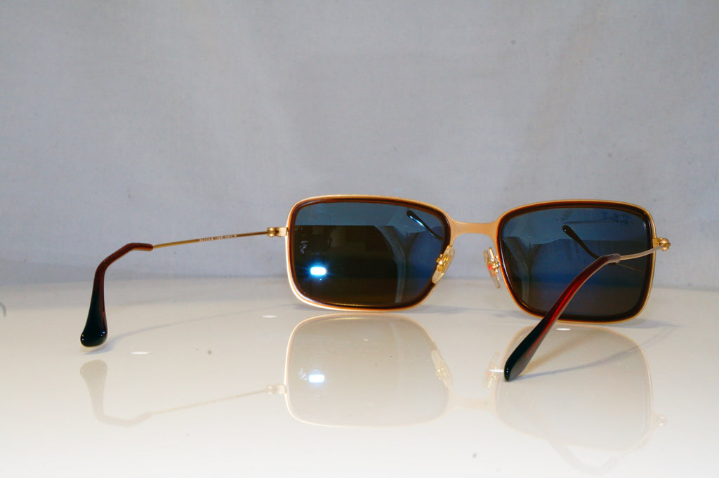 RAY-BAN Mens Polarized Designer Sunglasses Gold Rectangle RB 3514 149/83 15165