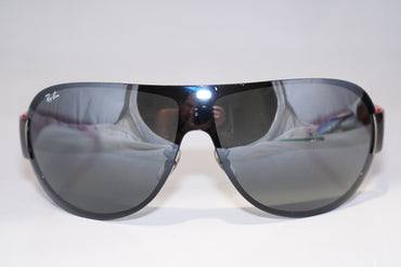 RAY-BAN Mens Designer Sunglasses Red Shield RB 3350 004/88 16255