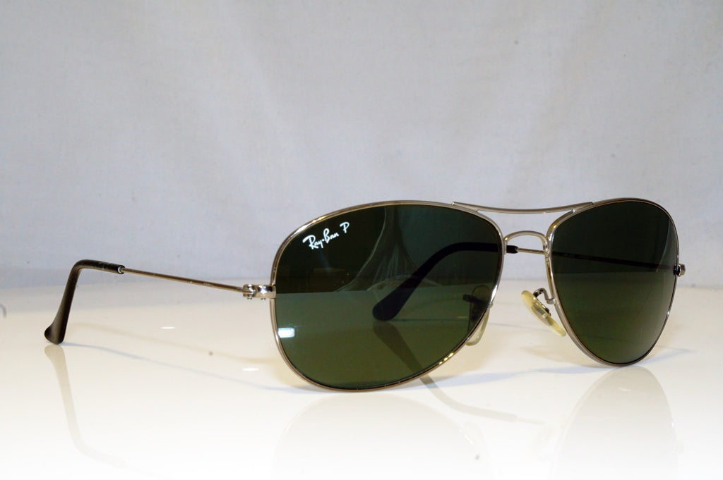 RAY-BAN Mens Polarized Designer Sunglasses Silver COCKPIT RB 3362 004/58 15018