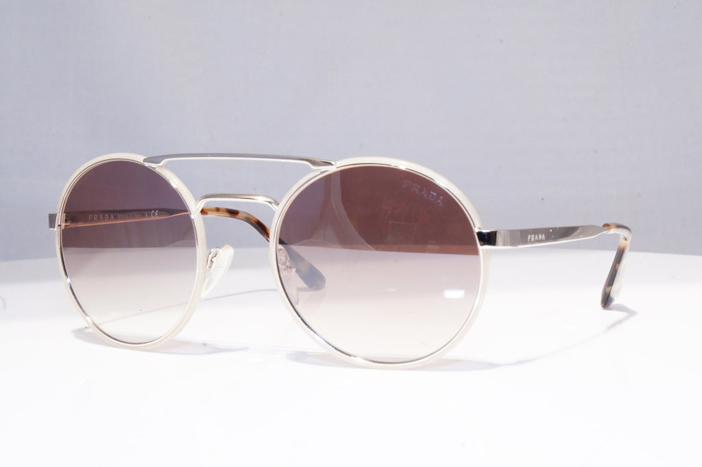 PRADA Womens Designer Sunglasses Silver Round SPR 51S UFH-40O 18338