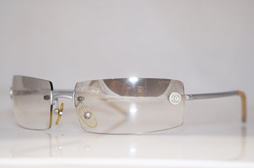 CHANEL Vintage Mens Unisex Designer Sunglasses Rectangle 4047 C167/6I 16285