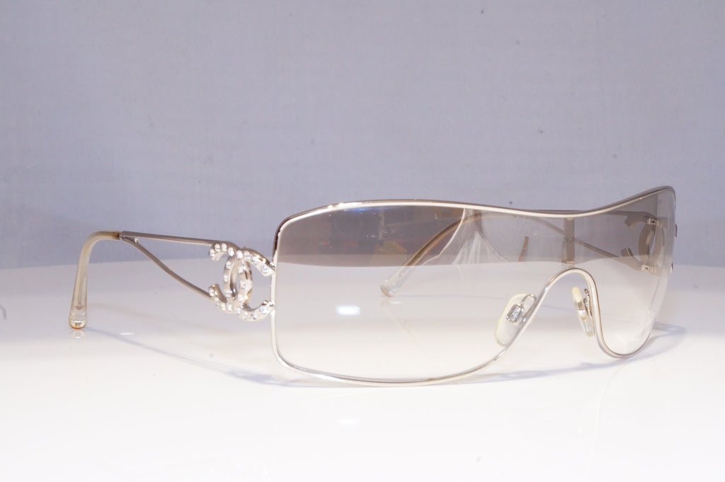 CHANEL Womens Diamante Vintage Designer Sunglasses Shield 4032 124/6 19936