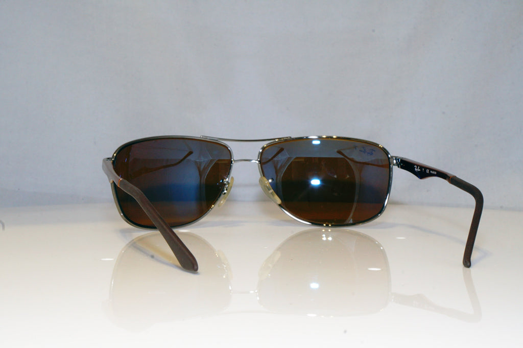 RAY-BAN Mens Polarized Designer Sunglasses Brown Aviator RB 3506 132/83 15065