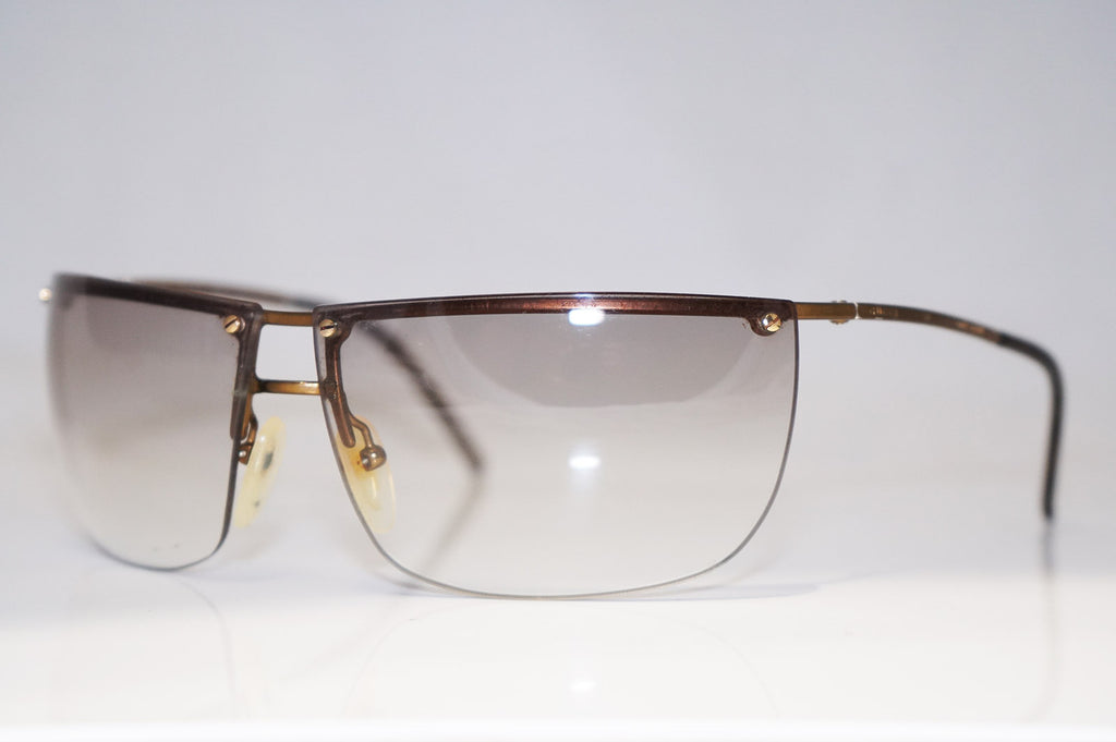 GUCCI Vintage Mens Designer Sunglasses Gold Wrap GG 2652 L6EDD 16497