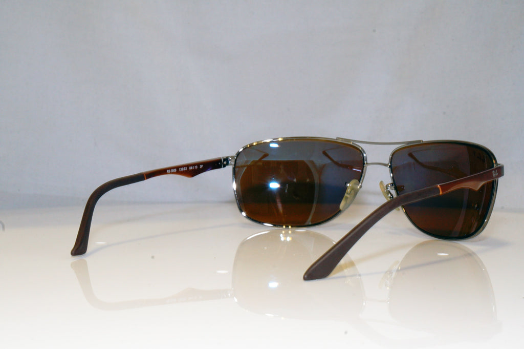 RAY-BAN Mens Polarized Designer Sunglasses Brown Aviator RB 3506 132/83 15065
