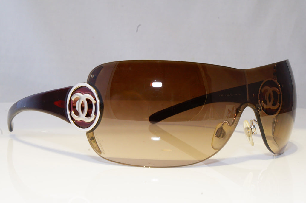 CHANEL Womens Boxed Designer Sunglasses Brown Shield 4145 344/13 20900