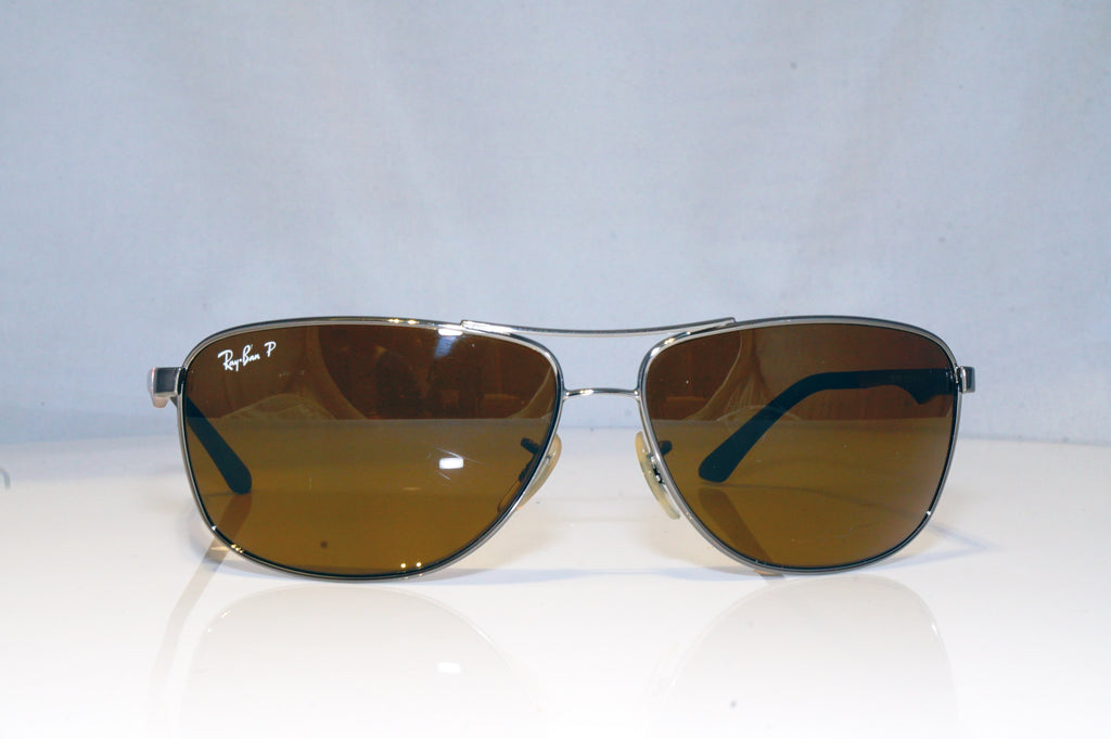 RAY-BAN Mens Polarized Designer Sunglasses Brown Aviator RB 3506 132/83 15065