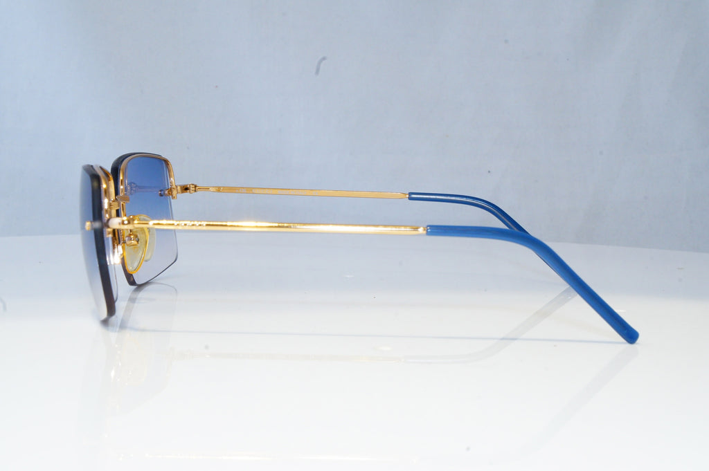 GUCCI Mens Vintage 1990 Designer Sunglasses Gold Square GG 1653 T1J 20898