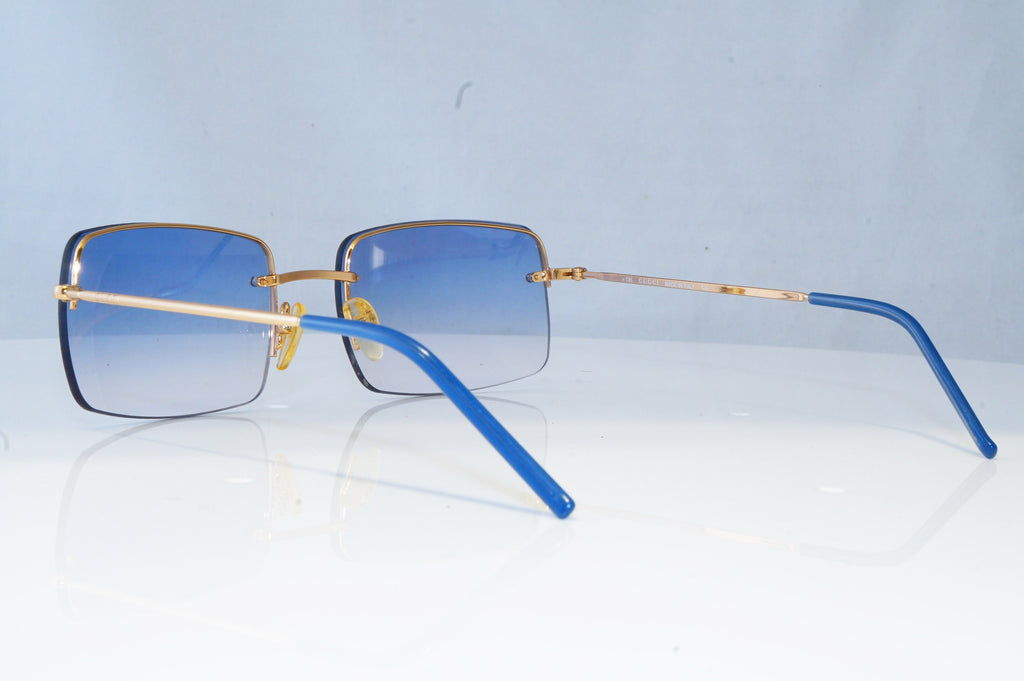 GUCCI Mens Vintage 1990 Designer Sunglasses Gold Square GG 1653 T1J 20898