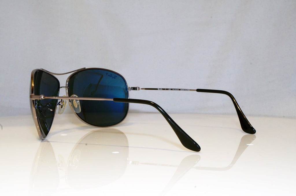 RAY-BAN Mens Polarized Designer Sunglasses Silver Aviator RB 3293 004/9A 15179