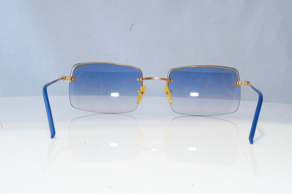 GUCCI Mens Vintage 1990 Designer Sunglasses Gold Square GG 1653 T1J 20898