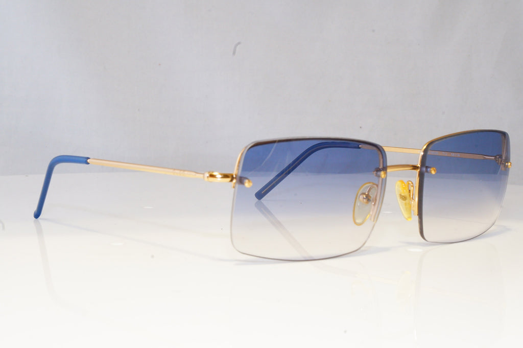 GUCCI Mens Vintage 1990 Designer Sunglasses Gold Square GG 1653 T1J 20898
