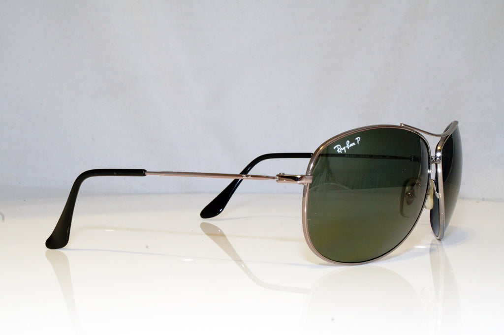 RAY-BAN Mens Polarized Designer Sunglasses Silver Aviator RB 3293 004/9A 15179
